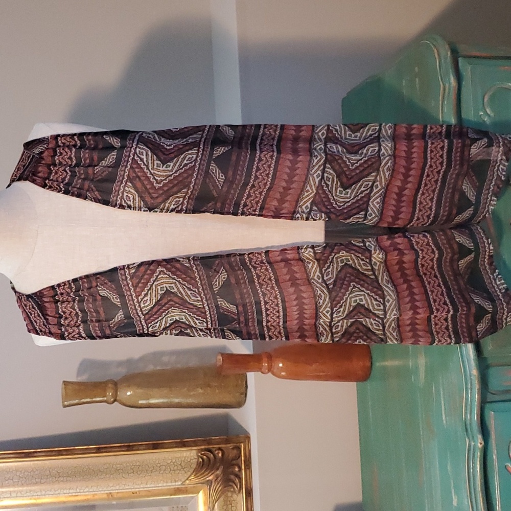 Maurices Aztec size l/xl Duster vest
